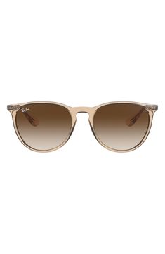 Ray-Ban Erika Classic 54mm Sunglasses | Nordstrom Ray Ban Erika Sunglasses, Ray Ban Erika, Ray Ban Women, Glasses Fashion Women, Brown Gradient, Brown Brown, Stylish Sunglasses, Optical Glasses, Cat Eye Frames