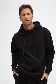 Dive into Ultimate Comfort with the Black Solid Fleece Hoodie Stone Rose is proud to unveil the Black Solid Fleece Hoodie, a perfect embodiment of style, comfort, and luxury. Immerse yourself in its deep black hue, a versatile color that exudes sophistication and appeals to men across all age groups. Crafted meticulously from 100% cotton, this hoodie promises an embrace of warmth and softness like no other. The triple ply fleeced cotton fabric ensures a plush, cozy feel, making it your go-to cho Black Hoodie Aesthetic, Old Man Outfit, Weekend Aesthetic, Hoodie Aesthetic, Guys Clothing Styles, Stone Rose, Pocket Hoodie, Feather Light, Deep Black