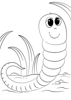 the very cute caterpillar coloring page for kids to print out and color on