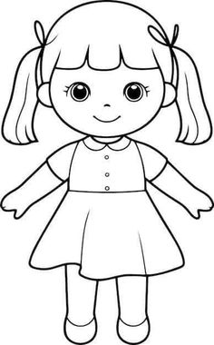 School Kids Crafts, Free Kids Coloring Pages, Doll Drawing, Cat Coloring Book, Easy Drawings For Kids, Printable Coloring Book, Cartoon Coloring Pages, Cute Cartoon Drawings, Cute Coloring Pages