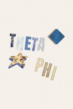 the word phi is made up of letters and stars