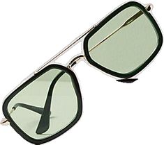 Modern Rectangular Aviator Sunglasses For Summer, Classic Square Frame Aviator Sunglasses For Summer, Trendy Aviator Sunglasses With Metal Frame, Trendy Square Frame Metal Aviator Sunglasses, Trendy Square Frame Aviator Sunglasses With Metal Frame, Trendy Rectangular Aviator Sunglasses With Mirrored Lenses, Trendy Rectangular Aviator Sunglasses With Uv Protection, Green Anti-reflective Aviator Sunglasses For Summer, Trendy Green Aviator Sunglasses