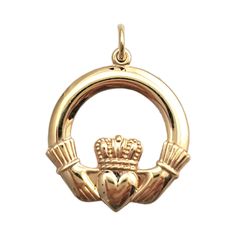 Vintage 9 Karat Yellow Gold Claddagh Pendant - This Lovely Claddagh Pendant Is An Elegant Tribute To Timeless Irish Tradition And Is Set In Beautifully Detailed 9k Yellow Gold. Size: 19.2mm X 1.4mm Stamped: 9k Weight: 2.0 Gr./ 1.2 Dwt. Chain Not Included. Very Good Condition, Professionally Polished. Will Come Packaged In A Gift Box Or Pouch (When Possible) And Will Be Shipped U.S. Priority Mail Insured. Ad12/3/23/17kcs Irish Traditions, Estate Jewelry, Priority Mail, Womens Jewelry Necklace, Gold Jewelry, Vintage Jewelry, Jewelry Bracelets, Gift Box, Jewelry Necklaces