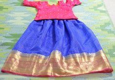 SALE 25% DISCOUNT Kids Blue Organza Silk Booti Zari Border Lehenga Pink Embroidered Blouse Choli Designer Pattu Langa Pavada Diwali Sale Blue Choli With Zari Work For Celebration, Blue Zari Work Choli For Celebration, Celebration Blue Choli With Zari Work, Royal Fitted Traditional Wear With Pallu, Festive Blue Choli For Celebration, Fitted Royal Blue Set For Festive Occasions, Fitted Royal Blue Festive Set, Festive Fitted Royal Blue Set, Blue Choli For Celebration