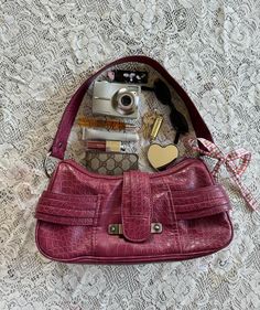 2000 Accessories, Burgundy Bag, Foto Ideas Instagram