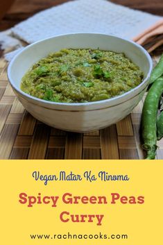 a white bowl filled with green peas next to another bowl full of beans and pea pods