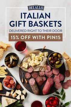 italian gift baskets delivered right to their door 15 % off with pins