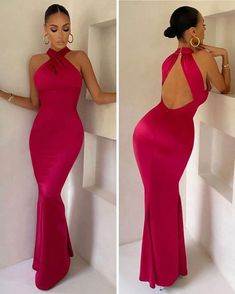 Wedding Guest Dress Burnt Orange, Gala Outfits For Women Classy, Satin Dinner Dresses, Wedding Event Dresses, Dinner Dress Classy, Floor Length Dress, Beautiful Dress Designs, Classy Dress Outfits, Gala Dresses