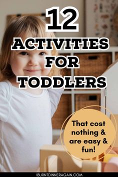 12 Easy Fun Activities for Toddlers at Home - Great First Time Mom Must Haves. Whether you are looking for easy fun outdoor activities for toddlers, or activities you can do inside, this simple list is one both you and your little one will love! All of the activities for toddlers are free on this list! Plus, it provides 5 toys that promote independent play. Need fun mess free activities for toddlers? This list of easy activities for toddlers at home has you covered, and best of all, it won't break the bank. Mess Free Activities, Activities For Toddlers At Home, Easy Fun Activities, Easy Activities For Toddlers, Outdoor Activities For Toddlers, Baby Registry Items, Fun Outdoor Activities