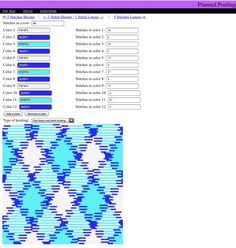 an image of a computer screen with the text patterning options highlighted in blue and white