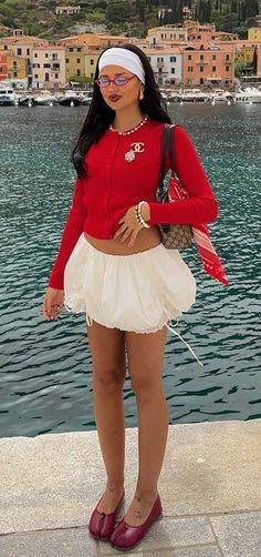 Red Y2k Outfit, Cherry Sweets, Fall 24, Trendy Fashion Outfits, Streetwear Fashion Women, Streetwear Outfits, Aesthetic Fashion, Holiday Outfits