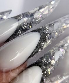 Painted Acrylic Nails, Angel Nails, Cow Nails, Milky Nails, Edge Nails, Fantasy Nails, Gel Nails Diy, Cat Nails