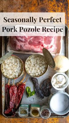 Craving comfort food? Try this rich and hearty Pozole Rojo recipe with tender pork and hominy, simmered in a delicious red chile broth. A Mexican dish everyone will love! Hominy Stew, Pozole Rojo Recipe, Recipe With Pork, Green Pozole, Pozole Recipe, Mexican Stew, Fall Crockpot Recipes, New Years Appetizers