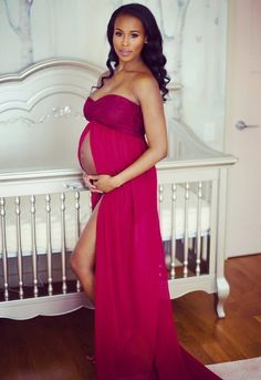 Size: 5, Color: Dusty Pink Black Pregnancy, Chiffon Maternity Gown, Fitted Maternity Gown, Baby Shower Gown, Lace Maternity Gown, Pregnancy Dresses, Lace Tube Top, Mommy Goals, Hello Pretty