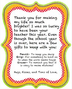 a thank card with the words, thank you for making my life so much brighter