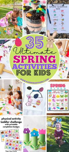 Spring is such a fun and exciting time, especially for inquisitive little minds, and there are so many toddler activities to choose from. First Day Of Spring Activities, Spring Activities For Toddlers, Spring Kids Activities, Phonics For Kids, Crafts By Season, Spring Games, Eyfs Activities