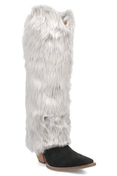 Embrace your "Fancy and Fabulous" vibe with the Snuggles leather boot. This 18-inch head-turner will keep you comfy and chic all season long. The supple leather upper is playfully paired with a flirty faux fur cuff, for a rich and unexpected mix. Sporting a 2 1/2-inch heel and a sharp snip toe, these boots are more than just a fashion statement; they're a must-have for fashion risk-takers. Foot: Suede Leather Shaft Height: 18" Circumference: 16" Heel Height: 2 1/2" Insole: Cushion Comfort Insole Boujee Style, Dingo Boots, Bad And Boujee, Leather Boot, 2 Inch Heels, Cowgirl Boots, Bag Set, Suede Leather, Set Dress