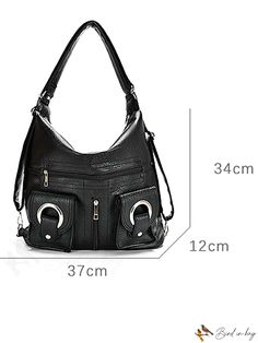 BirdinBag - Stylish PU Shoulder Tote Bag with Spacious Capacity - 1 Piece Large Capacity Handheld Hobo Bag For Travel, Multifunctional Tote Shoulder Bag With Zipper Closure, Multifunctional Large Capacity Tote Shoulder Bag, Multifunctional Tote Bag With Adjustable Strap, Multifunctional Canvas Shoulder Bag For Daily Use, Large Capacity Multifunctional Tote Bag, Multifunctional Everyday Bag With Large Capacity, Multifunctional Large Capacity Tote Bag, Multifunctional Bags For Daily Use With Adjustable Strap