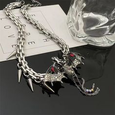 Color: As main image Fashion Element: Little Dinosaur Style: Sweet and Cool Style Flying Dragon, Female Design, Vintage Pendant Lighting, Dragon Necklace, Dragon Pendant, Modern Pendant Light, Modern Pendant, Caribbean Netherlands, Drake