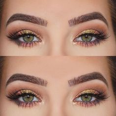 Eid Makeup, Makeup Looks For Green Eyes, Beauty Make-up, Makeup For Green Eyes, Makeup Goals, Eye Make, Gorgeous Makeup, Makeup Makeup