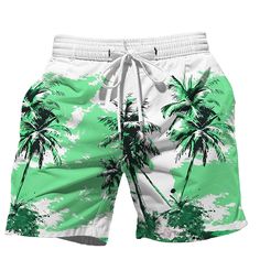 Category:WE-Pants; Season:Summer; Fabric:Polyester; Gender:Men's; Style:Casual,Hawaiian; Elasticity:Micro-elastic; Occasion:Holiday,Beach; Fit Type:Regular Fit; Function:Quick Dry; Waistline:Mid Waist; Pattern:Flower / Floral,Colorful; Design:Drawstring,with Mesh lining,3D Print,Elastic Waist; Pants Type:Board Shorts,Swim Trunks,Swim Shorts; Fly Type:Drawstring,Elasticity; Front page:FF; Listing Date:04/15/2024; Production mode:External procurement; Pants Length:Short; Print Type:3D Print Mens Printed Shorts, Beach Streetwear, Beach Fit, Hawaiian Shorts, Swimming Trunks, Holiday Beach, Mens Boardshorts, Coconut Tree, Pattern Flower