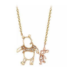 Winnie The Pooh And Piglet, Pooh And Piglet, Cute Winnie The Pooh, Princess Jewelry, Disney Jewelry, Diamond Chain, Disney Winnie The Pooh, Girly Jewelry, Cute Disney