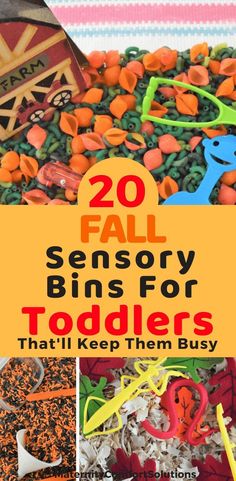 20 fall sensory bins for toddlers that'll keep them busy