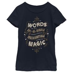 a women's t - shirt that says words are magic