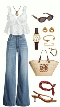 French Summer, Star Clothing, Casual Outfit Inspiration, Effortlessly Chic Outfits, Teenage Fashion Outfits, Lookbook Outfits, Polyvore Outfits, College Outfits