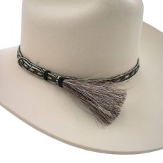 Genuine Horsehair Hat Band * 100% Horsehair * Handmade in Ecuador * Adjustable to fit most hat sizes * 3/8 inches wide * *Hat not included* Ranch Style Flat Brim Sun Hat, Country Style Hat With Adjustable Curved Brim, Country Style Adjustable Hat With Curved Brim, Adjustable Western Costume Hat With Short Brim, Western Brimmed Costume Hat, Western Adjustable Costume Hat With Short Brim, Western Brimmed Costume Hats And Headpieces, Western Brimmed Costume Hat One Size Fits Most, Western Adjustable Flat Brim Costume Hats And Headpieces