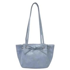 TAVIMART - Korean Chic Bow Y2k Aesthetic Shoulder Bag Women All Match Simple Solid Fashion Handbags Casual Trendy Elegant Underarm Bag 2024 Blue Bucket Bag For Mobile Phone, Everyday Y2k Tote Bag, Y2k Style Shopping Bags, Trendy Blue Hobo Bag For School, Trendy Light Blue Shoulder Bag, Y2k Style Satchel Bag For Daily Use, Y2k Style Large Capacity Crossbody Bag, Y2k Everyday Shoulder Bag, Trendy Light Blue Shoulder Bag For Everyday Use