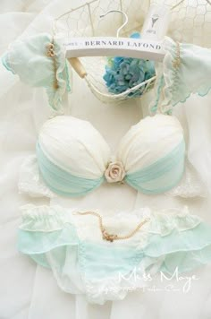 I always feel sexy as a woman when I wear pretty underwear! Pastel Lingerie, Blue Lingerie, Fashion Lingerie, Pretty Lingerie, Beautiful Lingerie, Bras And Panties, Bra And Panty Sets