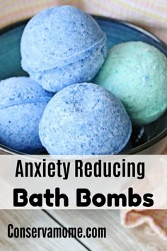 This Anxiety Reducing Bath Bomb Recipe will be a delight in your home. Filled with a fantastic scent that will help you get recharged for what's ahead. Bath Boms, Diy Hanging Shelves, Homemade Bath Products