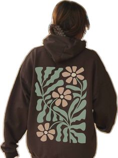 Brown Hoodie Sweatshirt For Spring, Brown Hoodie For Spring Streetwear, Brown Spring Streetwear Hoodie, Brown Hooded Sweatshirt For Spring, Forest Green Hoodie, Preppy Hoodie, Brown Hoodie, Floral Hoodie, Hoodie Oversize