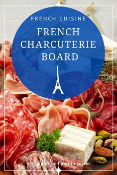 french charcuterie board with the title overlay