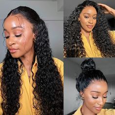 Water Wave Invisi Strap Snug Fit 360 Transparent Lace Frontal Bleached Knots Pre Cut Lace Wig Fall Fashion Colors, 360 Wig, U Part Wig, Blue Wig, Red Wigs, 360 Lace Wig, Colored Wigs, Black Hairstyles, Body Wave Wig