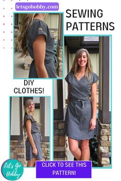 the sewing pattern for this dress is easy to sew, and looks great on any woman