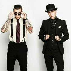 Suits And Tattoos, Steampunk Male, Jimmy Q, Eclipse Phase, Gentleman's Club, Men In Suits, Mode Shoes, Dapper Dudes, Rockabilly Outfits