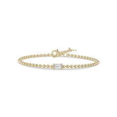 Elevate your wrist game with our Dainty Bead Link Chain & Baguette Bracelet. Modern and feminine, this adjustable bracelet features a striking baguette cz diamond at its center. The beaded chain design blends femininity with a touch of edge. Perfect for stacking or wearing alone. Size: Adjustable length 6.5-8" Stone: Cubic Zirconia Materials: Sterling Silver & 14K Gold Vermeil Baguette Bracelet, Diamond Baguette, Gold Bond, Wrist Game, Vermeil Jewelry, Chain Design, Cz Diamond, Baguette Diamond, Fine Jewellery Earrings