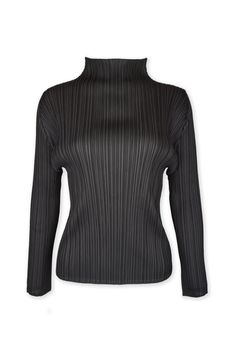 Upgrade your wardrobe essentials with this beautifully pleated mock neck Top. Made with Plissé Satin fabric, this long-sleeved top adds a luxurious and elegant touch to your outfit. Overall Length: 23 Inches Sleeve Length: 22 Inches Collar Type: Mock Neckline 100% Polyester Plissé Satin Slightly Shear: Recommended to wear a nude color bra Model Size: Height 5'9" (Bust 31" Waist 24.5" Hip 36.5) Easy Garment Care: Hand wash/Gentle cycle in cold water, Line Dry Free Size Heaven: Recommend for XS-XL