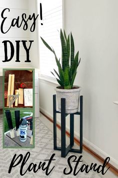 an easy diy plant stand is perfect for any houseplanter in your home