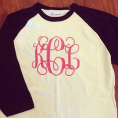 Monogram baseball tee but red sleeves and black letters! Southern Girls, Baseball Tees, Softball Players, Baseball Season, Southern Girl, Silhouette Cameo Projects, Monogram Design, Classy And Fabulous, Playing Dress Up