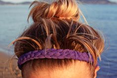 No Slip Headbands! Diy Braided Headband, No Slip Headbands, Diy Workout, Dorm Diy, Woven Headband, Headband Tutorial, Diy Braids, Workout Headband, Weekend Warrior