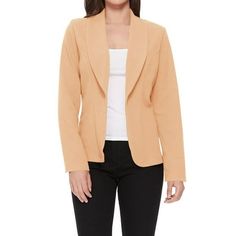 Introducing the epitome of smart casual style. Our women's lightweight blazer jacket is the perfect addition to any outfit. With its long sleeves and an open front design, this blazer combines the ease of a cardigan with the polish of a jacket. Whether you are dressing up for the office or adding a refined touch to your weekend ensemble, this piece is your new wardrobe essential. Crafted from a light, breathable fabric, it provides the right amount of warmth without weighing you down. The relaxe Slim Blouse, Casual Office Wear, Moa Collection, Smart Casual Style, Lightweight Blazer, Plus Size Coats, Plus Size Activewear, Short Sleeve Cardigan, Basic Long Sleeve