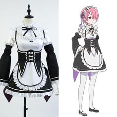 Ram Cosplay, Cosplay Maid, Full Body Costumes, Vintage Outfits 90s, Miku Cosplay, Different World, Cosplay Diy