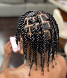 Twists With Beads Men, Dread Braid Styles, Twists With Beads, Mens Twists, Male Braids, Twists Hairstyles