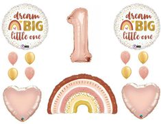 First Birthday Party Balloons, Rory Birthday, Half Birthday Party, Baby First Birthday Themes, Birthday 11, Birthday Party Balloons, Balloons Decoration