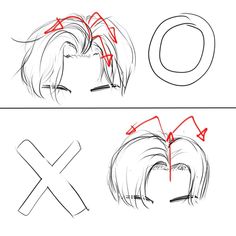 Semi Realistic Hair Tutorial, Drawing Poses With Hair, Manga Drawing Reference, Manhwa Art Style Tutorial, Hair Drawing Tips, Hair Drawing Reference Male, How To Draw Hairstyles, Hair Drawing Tutorial, Art Tips And Tricks