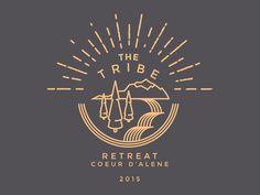 the tribe logo on a dark background