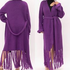 Brand New ! Size Small Fits Like A Medium/Large. Perfect For Fall/Winter Weather. Maybe Worn As A Dress Or Over Clothing. Soft And Comfy:) Long Purple Cardigan For Fall, Winter Chic Purple Cardigan, Chic Purple Winter Sweater, Winter Purple Open Front Cardigan, Purple Open Front Winter Outerwear, Mesh Cardigan, White Sweater Cardigan, Patchwork Cardigan, Sweaters Cardigan